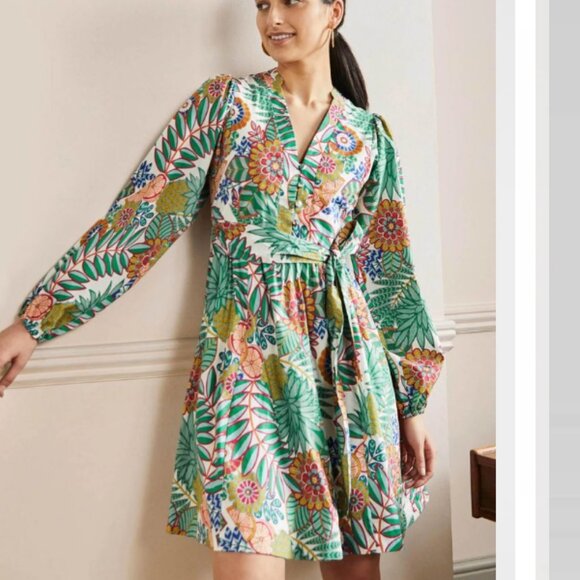 Boden Dresses & Skirts - Boden Notch Neck Floral Dress US 16/18 L
